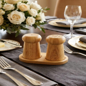 Wooden Salt and Pepper Set
