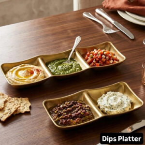 Golden 3+2 Portion Dip Platter