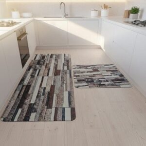 Anti Slip 2 pcs Set (Runner With Mat)