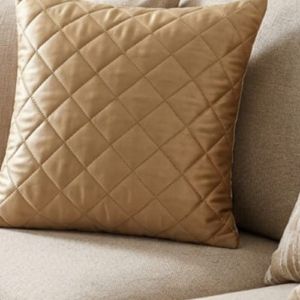 Mustard Gold Quilted Cushion Cover