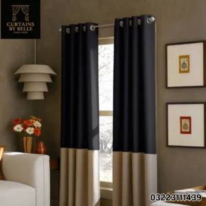 Ready Curtains - Double Colour Velvate Curtains ( pack of 2 pcs ) Size : Length 90"inch x Width 52" inch