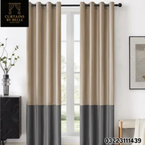 Ready Curtains - Double Colour Velvate Curtains ( pack of 2 pcs ) Size : Length 90"inch x Width 52" inch