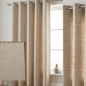 Ready Curtains - Self Jacquard Curtains ( pack of 2 pcs )  Size : Length 90"inch x Width 52" inch